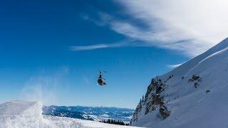 Freeskiing Jackson Hole, Breakneck cliffs and backcountry double flips, O_leeps in Feb-U-Huckin,'