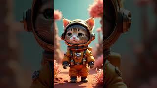 Котёнок-астронавт покоряет космос! 