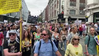 London Freedom March Oxford Street June 26th 2021