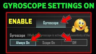 how to enable Gyroscope in PUBG MOBILE & BGMIPubg Gyroscope settingspubg me Gyro kaise on kare