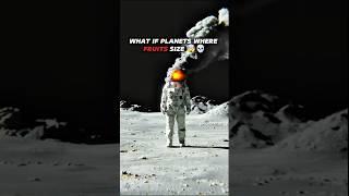 what if planets where fruit size  #animation #universe #nasa