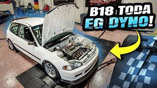Jroc's $55,000 Toda ITB B18c1 GSR EG Civic Hatchback hits the Dyno! Finally Complete!