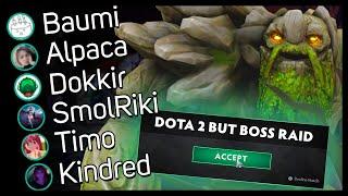 Dota 2 But Boss Raid | Five Dota Streamers vs One