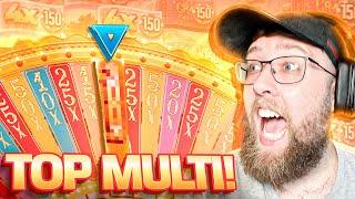 INSANE TOP MULTIPLIER WIN ON CRAZY TIME GAME SHOW!