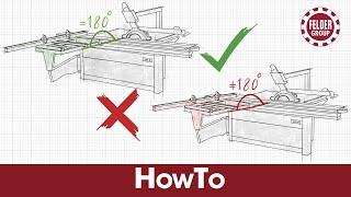 Aligning the outrigger table | Felder Group HowTo