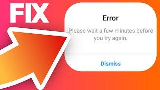 Instagram Please wait a few minutes before you try again | Instagram Login Error Fix 2023