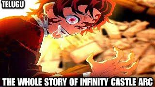 The Entire Story of Demon Slayer:Infinity Castle Explained in Telugu