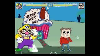 MUGEN: Wario (me) VS Max the Monkey