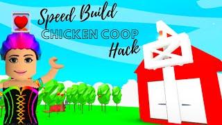 Adopt Me Speed Build - Chicken Coop (Adopt Me Building Hack)