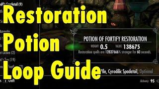 Restoration Potion Loop Guide - Skyrim Special Edition - xBeau Gaming