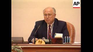 RUSSIA: MOSCOW: FIRST SESSION OF NEWLY CREATED DEFENCE COUNCIL MEET