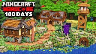 I Survived 100 Days Building a Cozy Base in Hardcore Minecraft!