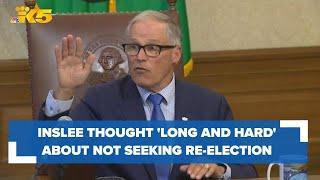 Gov. Inslee won't seek reelection