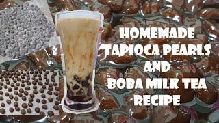 HOMEMADE TAPIOCA PEARLS & BOBA/BUBBLE MILK TEA RECIPE by d'buddies