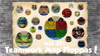 How To Get *ALL 21* Teamwork Map Floppas! (Roblox Find The Floppa Morphs)