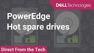 What is a hot spare drive and how to configure it on a PowerEdge server