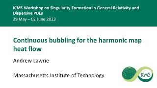 Continuous bubbling for the harmonic map heat flow, Andrew Lawrie - 01/06/23