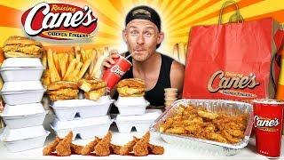 THE SUPERCHARGED RAISING CANES MENU CHALLENGE! (10,000+ CALORIES)