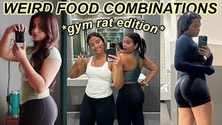 TRYING WEIRD FOOD COMBINATIONS! *BODY BUILDERS DIET*