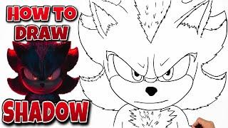 How To Draw SHADOW The Hedgehog | Sonic The Hedgehog 3 #drawing #sonic3