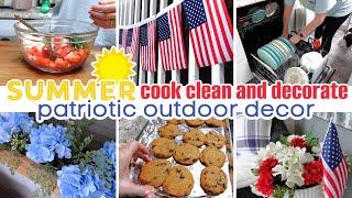 SUMMER COOK, CLEAN, AND DECORATE / PATRIOTIC OUTDOOR DECOR / SUMMER PORCH DECOR