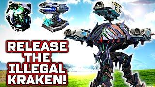 OMG! MONSTER KRAKEN INDRA w/ New Titan Repair Amplifier & Lifesaver Turret | War Robots WR