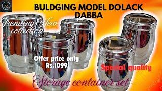 #Buldging Model storage dabba#New Trending collection#specialquality#kitchen#multi#order 9659119045