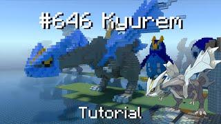 How to build a Pokémon Kyurem statue in Minecraft (Tutorial)