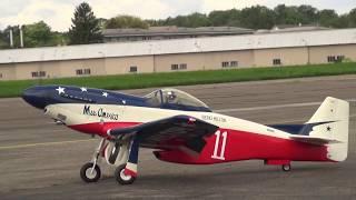 Rough Take-Off and Hard Landing Miss America P-51 Mustang RC Airplane