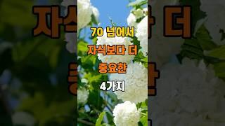 '70 넘어서 자식보다 더 중요한 4가지'  #명언 #좋은글 #건강 #지혜 #인생조언 #50代  #60代  #70代