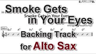Smoke Gets in Your Eyes - Backing Track with Sheet Music for Alto Sax