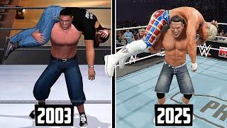 WWE 2K25 The Evolution Of Attitude Adjustment in WWE Games! (2003 - 2025)