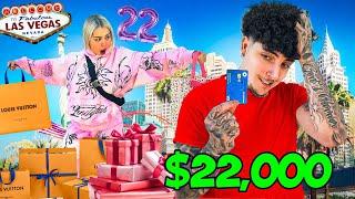 LETTING MY FIANCE PICK OUT 22 GIFTS FOR HER 22nd BIRTHDAY!! (In Las Vegas)