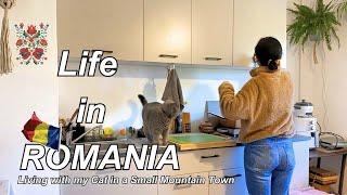 Daily Life in Romania, Small Balcony Makeover, Cooking Indian & Romanian Recipe, Silent Vlog ASMR