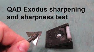 QAD Exodus Sharpening and sharpness evaluation