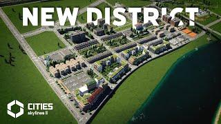 Creating a New Riverside District in Cities: Skylines II