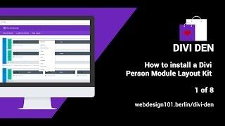 How to Use: Divi Person Module Layout Kit 1of 8