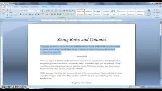 Word 2007: Editing and Proofing Documents