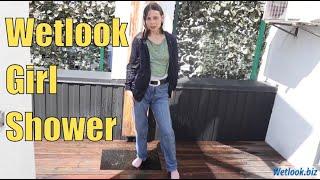 Wetlook girl in shower | Wetlook model | Wetlook jeans