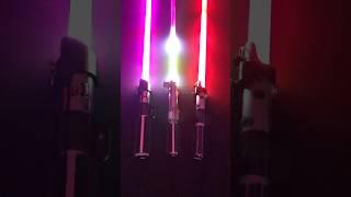 Star wars neopixel lightsaber comparison proffie ignition ccsabers artsabers vaders sabers #shorts