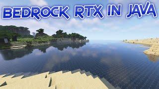 Bedrock RTX in Java with these new shaders!