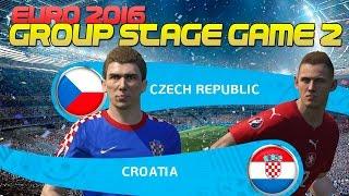 [TTB] PES 2016 Euro 2016 - Double Playthrough -  Croatia vs Czech Republic - Group Stage Game 2