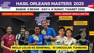 Hasil Orleans Masters 2025 day4 ~ Tersisa 1 wakil Indonesia Lolos ke Semifinal ~ 10 Unggulan Tumbang