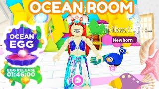 Adopt Me Peacock New Pet + Ocean Room For New Ocean Egg Pets Update!