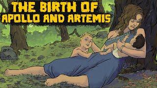 The Birth of Apollo and Artemis: The Battle Against the Terrible Serpent Python - Greek Mythology