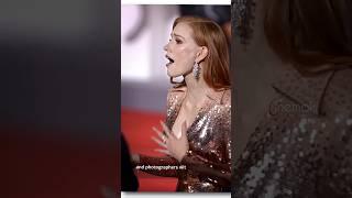 Glamour & Grace | Jessica Chastain | Venice Film Fest #shorts #ytshorts