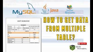 How to fetch data from multiple tables | use multiple query in jasper reports | java tutorials