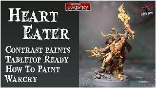 HOW TO PAINT UNTAMED BEASTS WITH CONTRAST PAINT - Heart Eater - Warcry Easy Beginner Tabletop Ready