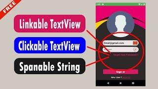 how to create linkable text view in android