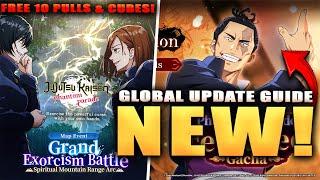 LETS DO FREE MULTI! *NEW* FREE 10 PULLS & CUBES! GLOBAL UPDATE FULL GUIDE! (JJK: Phantom Parade)